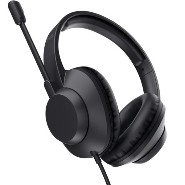 Auriculares Trust Ayda Max/ con Micrófono/ Jack 3.5/ Negros