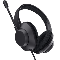 Auriculares Trust Ayda Max USB-ENC/ con Micrófono/ USB/ Negros