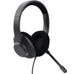 Auriculares Trust Ayda Max USB-ENC/ con Micrófono/ USB/ Negros