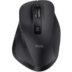 Ratón Ergonómico Inalámbrico Trust Fyda Multidispositivo/ Batería recargable/ Hasta 2400 DPI