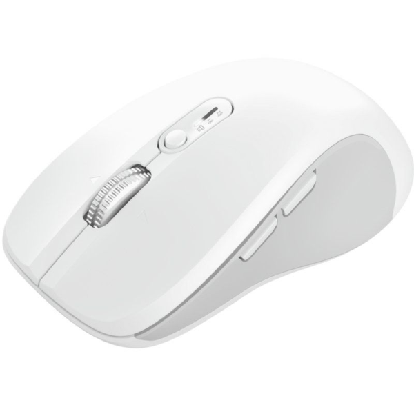 Ratón Ergonómico Inalámbrico Trust Ferro/ Hasta 3200 DPI/ Blanco