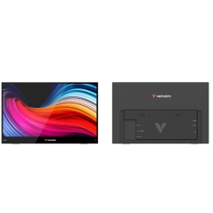 Monitor Portátil Táctil Verbatim Touch Light 15.6'/ Full HD/ Multimedia/ Negro