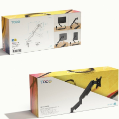 Soporte de Mesa para Monitor TooQ DB1733TNR-B/ Giratorio/ Inclinable/ hasta 9kg