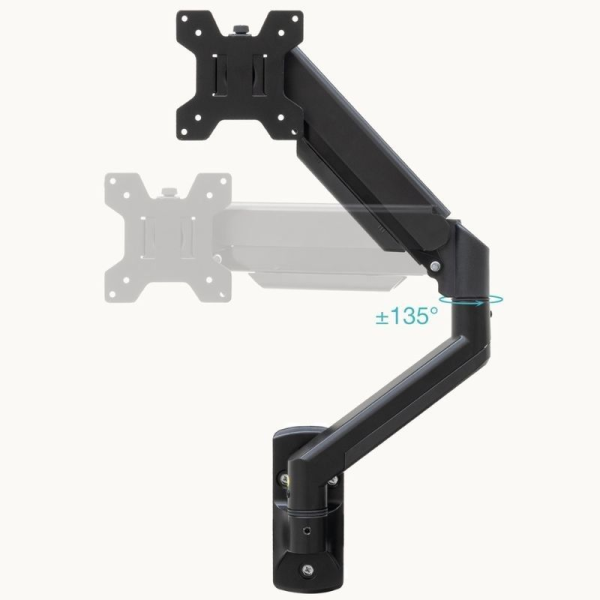 Soporte de Pared para Monitor TooQ LP1334TNR-B/ Giratorio/ Inclinable/ Rotatorio/ hasta 10kg