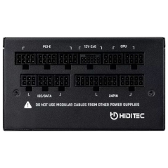 Fuente de Alimentación Hiditec GDX750 V3/ 750W/ Ventilador 14cm/ ATX 3.1/ PCIe 5.1/ 80 Plus Gold