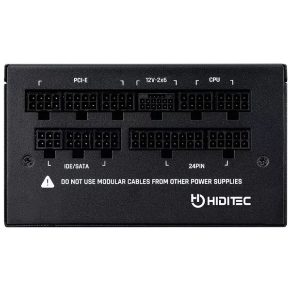 Fuente de Alimentación Hiditec GDX850 V3/ 850W/ Ventilador 14cm/ ATX 3.1/ PCIe 5.1/ 80 Plus Gold