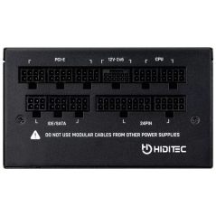 Fuente de Alimentación Hiditec GDX850 V3/ 850W/ Ventilador 14cm/ ATX 3.1/ PCIe 5.1/ 80 Plus Gold