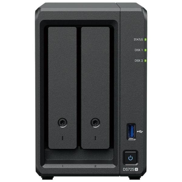 NAS Synology Diskstation DS725+/ 2 Bahías 3.5'- 2.5'/ 8GB DDR4/ Formato Torre