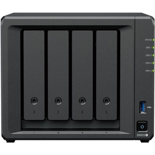 NAS Synology Diskstation DS925+/ 4 Bahías 3.5'- 2.5'/ 8GB DDR4/ Formato Torre