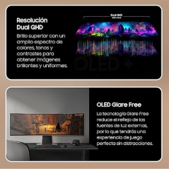 Monitor Gaming Ultrapanorámico Curvo Samsung Odyssey OLED G9 S49DG950SU 49'/ Dual QHD/ 1ms/ 240Hz/ OLED/ Regulable en altura/ Pl