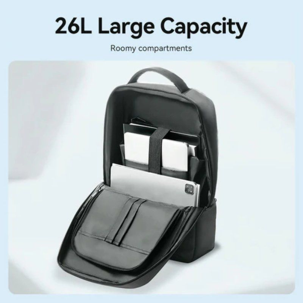 Mochila Vention KRSB0 para Portátiles hasta 17.3'/ 26L/ Impermeable/ Negra