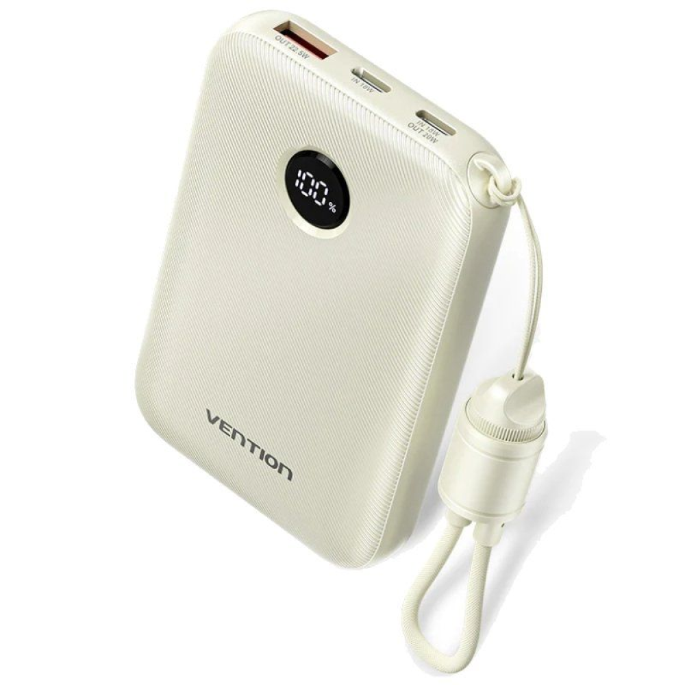Powerbank 10000mAh Vention FKAN0-C/ 22.5W/ Gris