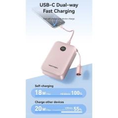 Powerbank 20000mAh Vention FKBB0-C/ 22.5W/ Negro