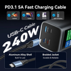Powerbank 27000mAh Vention FKEH0/ 140W/ Gris