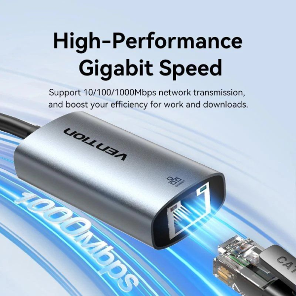 Adaptador USB - RJ45 Vention CEZHB/ 1000Mbps