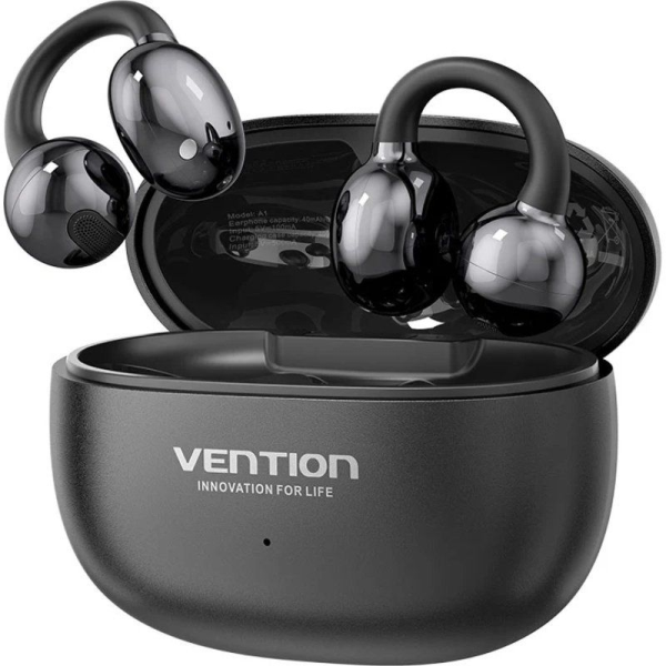 Auriculares Deportivos Bluetooth Vention Open Ear OpenBeat Echo Clip A1 NBWB0 con estuche de carga/ Negros