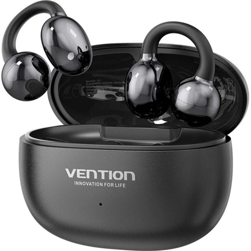 Auriculares Deportivos Bluetooth Vention Open Ear OpenBeat Echo Clip A1 NBWB0 con estuche de carga/ Negros