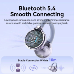 Auriculares Deportivos Bluetooth Vention Open Ear OpenBeat Echo Clip A1 NBWW0 con estuche de carga/ Blancos