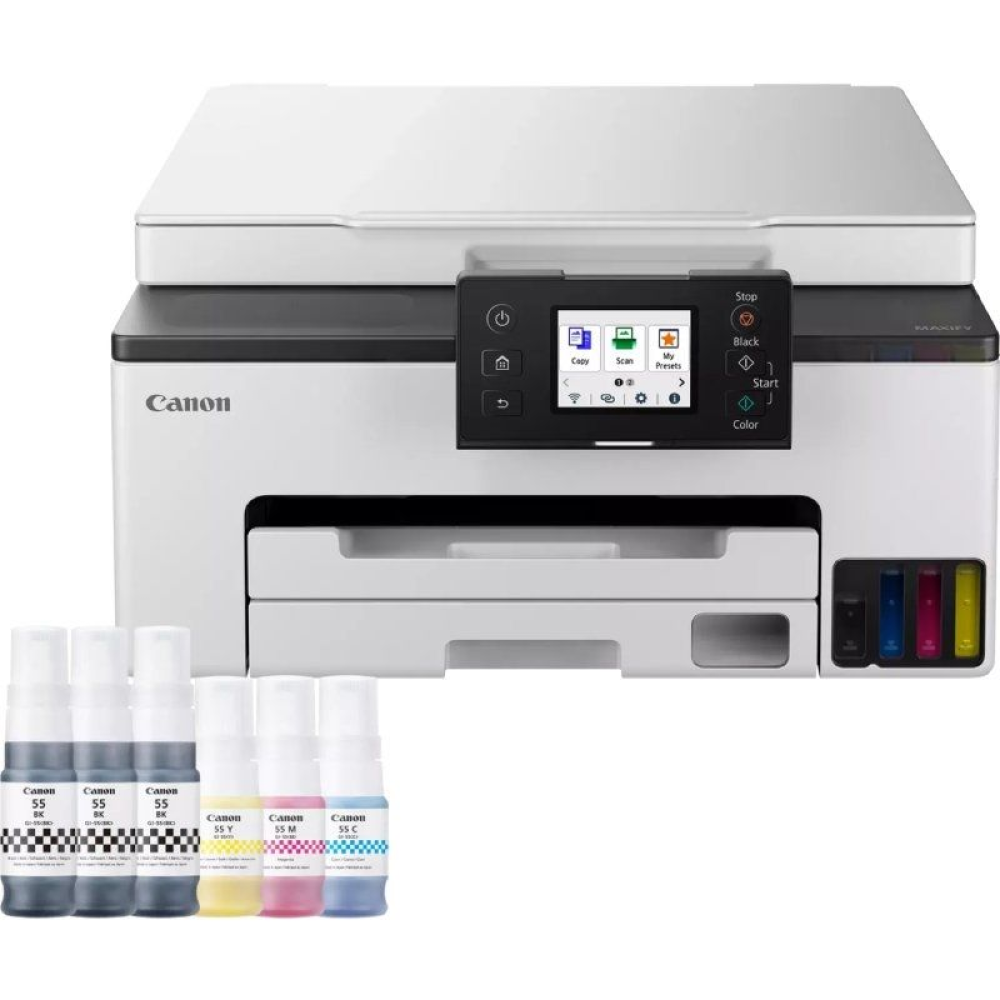 Multifunción Recargable Canon MAXIFY GX1050 MegaTank 3 en 1 WiFi/ Dúplex/ Pack impresora + consumibles XL/ Blanca Multifunción Recargable Canon MAXIFY GX1050 MegaTank 3 en 1 WiFi/ Dúplex/ Pack impresora + consumibles XL/ Blanca