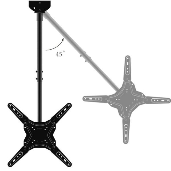 Soporte de Techo Inclinable Approx appSTT01 para TV de 17-55'/ hasta 40kg