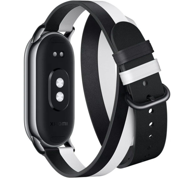 Correa Original para Pulsera Xiaomi Mi Smart Band 8 Double Wrap Strap/ Blanco y Negro