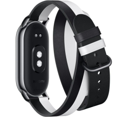 Correa Original para Pulsera Xiaomi Mi Smart Band 8 Double Wrap Strap/ Blanco y Negro