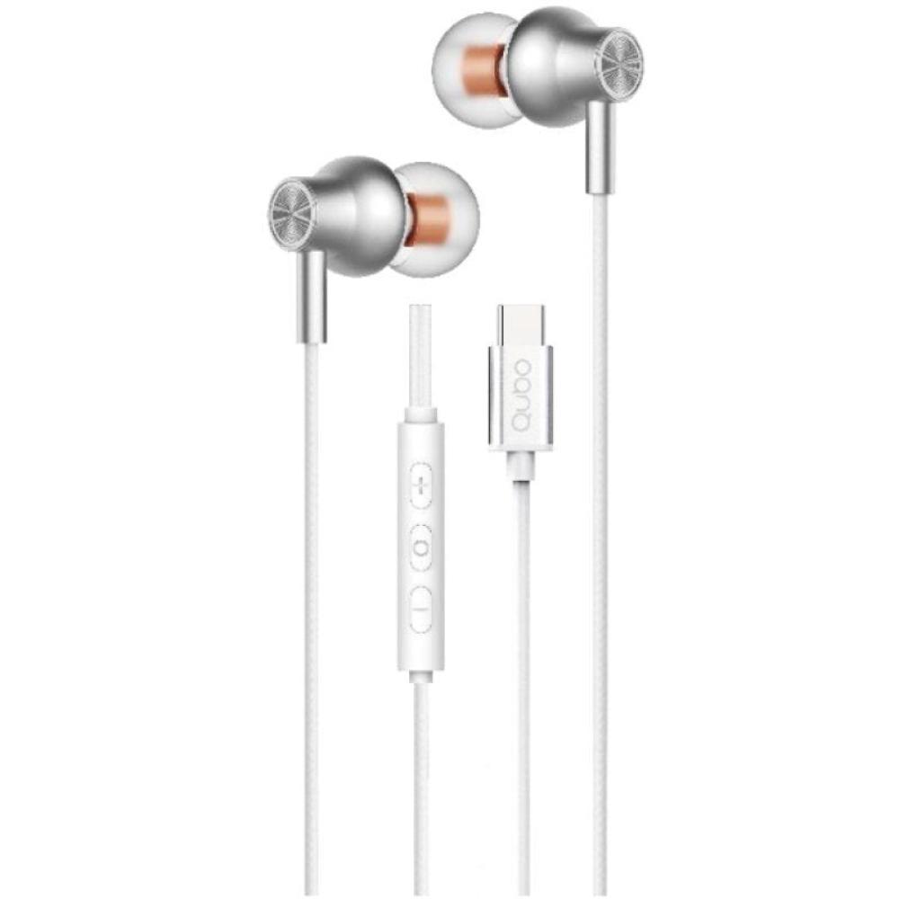 Auriculares Intrauditivos Qubo AU-300C/ con Micrófono/ USB Tipo-C/ Blancos Auriculares Intrauditivos Qubo AU-300C/ con Micrófono/ USB Tipo-C/ Blancos
