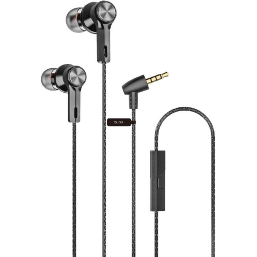Auriculares Intrauditivos Qubo EB-100/ con Micrófono/ Jack 3.5/ Grises Auriculares Intrauditivos Qubo EB-100/ con Micrófono/ Jack 3.5/ Grises