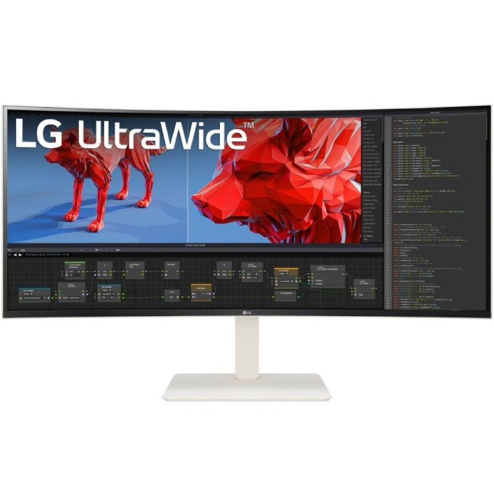 Monitor Profesional Ultrapanorámico Curvo LG 38BR85QC-W 38'/ WQHD+/ Multimedia/ Regulable en Altura/ Blanco Monitor Profesional Ultrapanorámico Curvo LG 38BR85QC-W 38'/ WQHD+/ Multimedia/ Regulable en Altura/ Blanco