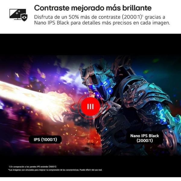 Monitor Gaming LG UltraGear 27G850A-B 27'/ 4K/ 1ms/ 240Hz/ IPS/ Regulable en altura/ Morado Grisáceo