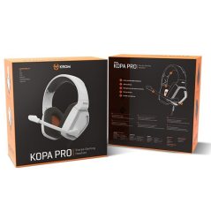 Auriculares Gaming con Micrófono Krom Kopa Pro/ Jack 3.5/ Blancos