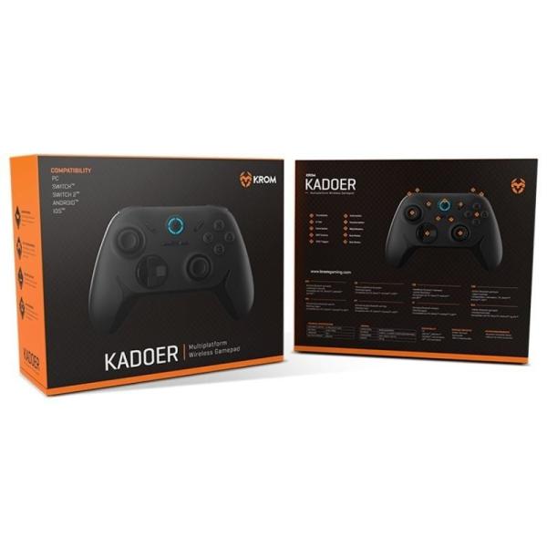 Gamepad Krom Kadoer Inalámbrico/ Negro