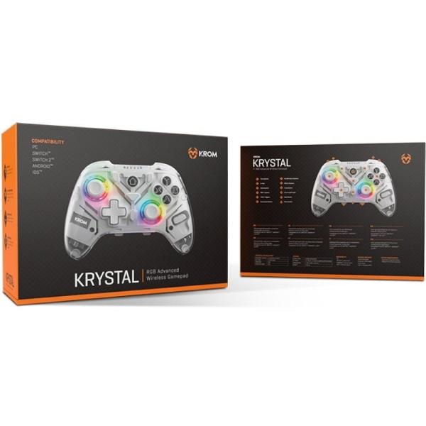 Gamepad Krom Krystal Inalámbrico