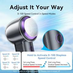 Ventilador de Mano Vention PBBV0/ 4 velocidades