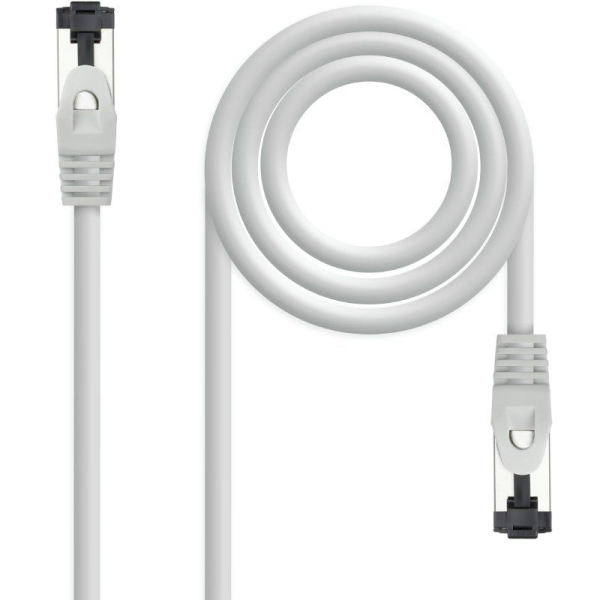 Cable de Red RJ45 SSTP Nanocable 10.20.2000-L25 Cat.8.1/ 25cm/ Gris