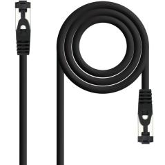 Cable de Red RJ45 SSTP Nanocable 10.20.2000-L25-BK Cat.8.1/ 25cm/ Negro