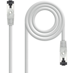 Cable de Red RJ45 SSTP Nanocable 10.20.2002 Cat.8.1/ 2m/ Gris