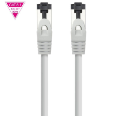 Cable de Red RJ45 SSTP Nanocable 10.20.2005 Cat.8.1/ 5m/ Gris