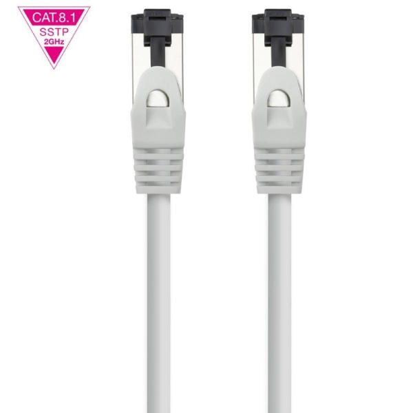 Cable de Red RJ45 SSTP Nanocable 10.20.2010 Cat.8.1/ 10m/ Gris