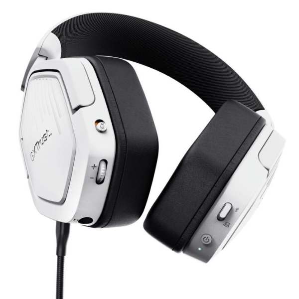 Auriculares Gaming Inalámbricos con Micrófono Trust Gaming GXT 493PS Carus PS5/ Jack 3.5/ Bluetooth/ Blancos