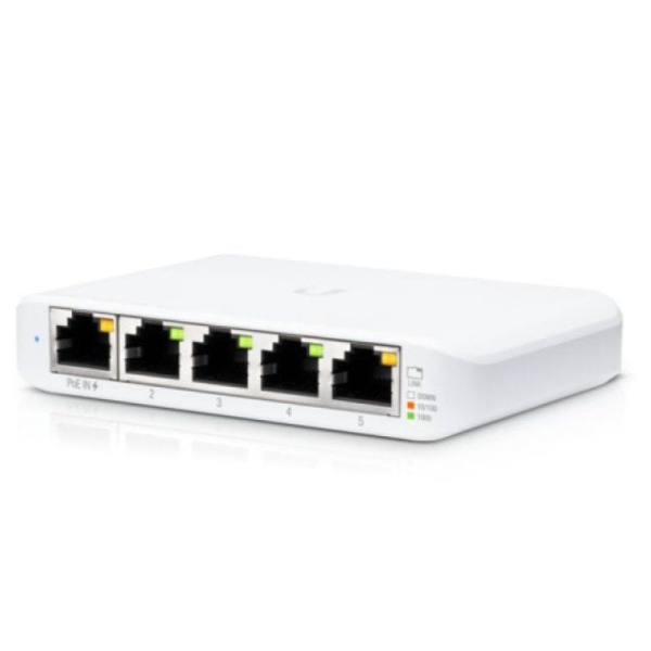 Switch Gestionado Ubiquiti USW-Flex Mini 5 Puertos/ RJ45 10/100/1000 PoE/ Pack 3 uds