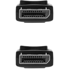 Cable DisplayPort 1.4 8K Nanocable 10.15.2801/ DisplayPort Macho - DisplayPort Macho/ 1m/ Certificado/ Negro