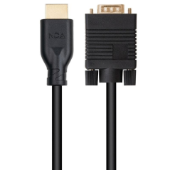 Cable Conversor Nanocable 10.15.4602/ VGA Macho - HDMI 8K Macho/ 1.8m/ Negro