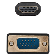 Cable Conversor Nanocable 10.15.4602/ VGA Macho - HDMI 8K Macho/ 1.8m/ Negro