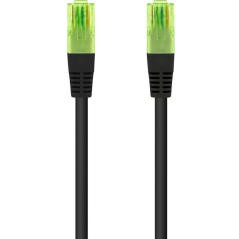 Cable de Red RJ45 UTP Nanocable 10.20.1400-BK Cat.6/ 50cm/ Negro