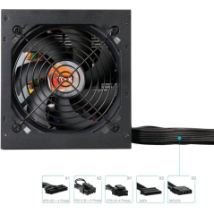 Fuente de Alimentación TooQ TQHELIOS-650SP/ 650W/ Ventilador 12cm/ 80 Plus Bronze