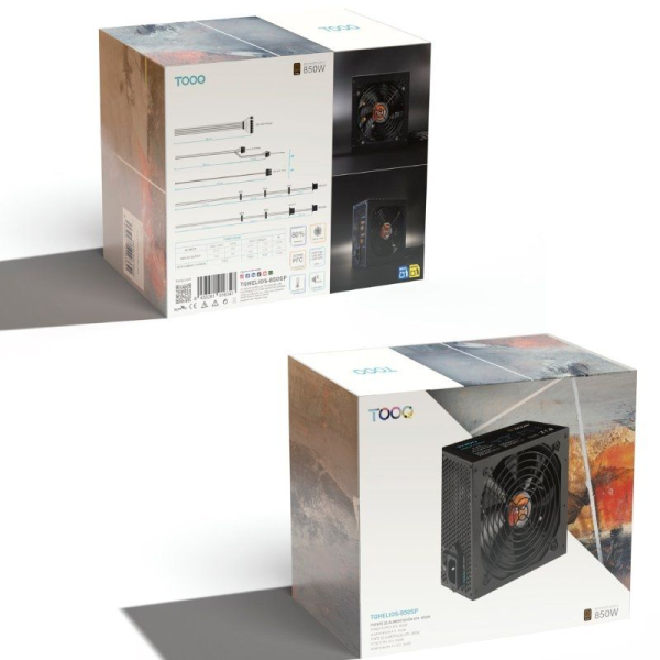 Fuente de Alimentación TooQ TQHELIOS-850SP/ 850W/ Ventilador 12cm/ 80 Plus Bronze