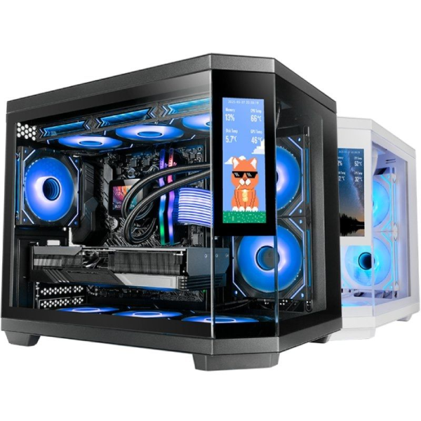 Caja Gaming Minitorre Mars Gaming MC-3TCORELCDM