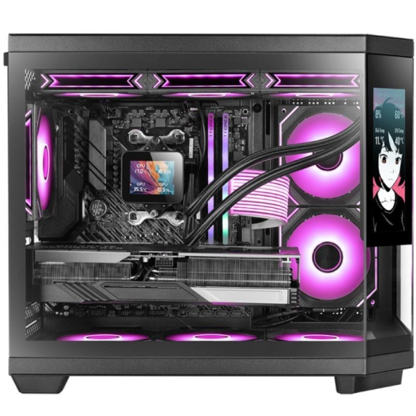 Caja Gaming Minitorre Mars Gaming MC-3TCORELCDM