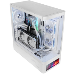 Caja Gaming Semitorre Mars Gaming MC-LCDPRO/ Blanca